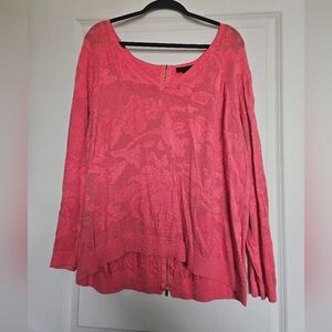 Lane Bryant Coral Knit Top